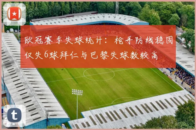 欧冠赛季失球统计：枪手防线稳固仅失6球拜仁与巴黎失球数较高