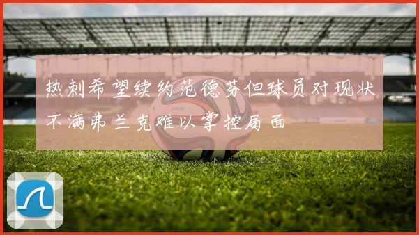 热刺希望续约范德芬但球员对现状不满弗兰克难以掌控局面